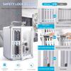 OMGMTSTORE 48-Slot Aluminum Phone Storage Cabinet, Silver view 3