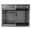 ANW HOME Single-Bowl Kitchen Sink 55 x 43 cm, Graphite PVD view 1