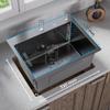ANW HOME Single-Bowl Kitchen Sink 55 x 43 cm, Graphite PVD view 2