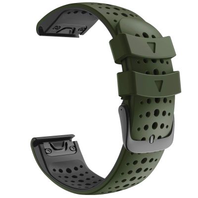 KAVJU 26/22 mm Silicone Band for Garmin Fenix, Agate
