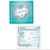 Limonia 10 Children's Birthday Invitation Cards – Butterfly & Flowers view 3