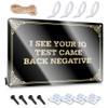 Funny Signs for the Home Bar | I See Your IQ Test Came Back Negatives Metal Sign for Patio, Garage and Decor, 30 x 40 cm view 1
