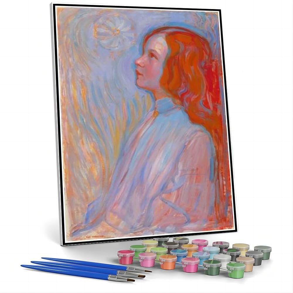 Paint by Numbers for Adults, Piet Mondrian Painting DIY Kit on Canvas