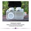 Water Canister with Faucet, Transparent Square Water Storage Container view 3