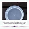 Water Canister with Faucet, Transparent Square Water Storage Container view 4