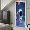 3D Space Astronaut Door Sticker, 77 x 200 cm view 3