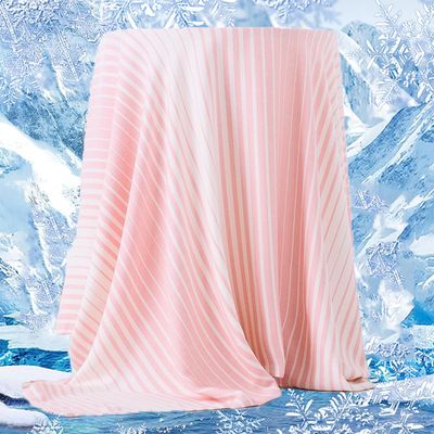 YGFADH Cooling Bamboo Blanket, Double-Sided Summer Throw, Dark Gray, Pink-a, 150 x 220 cm