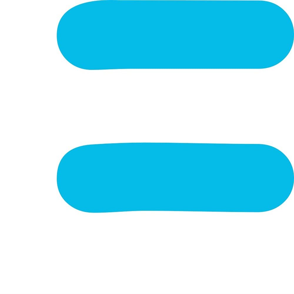 Kleckerliese 18 cm Single Number Sticker, Light Blue Equals Sign