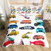 Kids' Vehicle Cartoon Duvet Cover Set with Pillowcase view 1