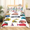 Kids' Vehicle Cartoon Duvet Cover Set with Pillowcase view 2