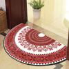 Guest Ruyunlai Half-Round Red Circle Doormat, 60 x 90 cm view 1