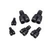 SBTRKT Black 3-Way Y-Shaped Pneumatic Push-In Fitting, 4–16 mm Tube OD, 12mm-10mm-10mm view 1
