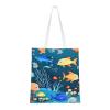 AthuAh Blue Underwater Fish World Canvas Tote Bag view 1