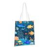 AthuAh Blue Underwater Fish World Canvas Tote Bag view 2