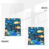 AthuAh Blue Underwater Fish World Canvas Tote Bag view 3