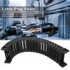 1 m Black Plastic Cable Carrier Drag Chain, -25 to 100°C, Flexible Semi-Closed, for 3D Printers and CNC Machines (S40×60) view 2
