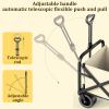WRJAHCG Beige Folding Utility Wagon with Wide Tires view 2