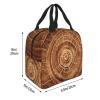 VACSAX Lunch Bag for Men and Women, Oak Tree Stump Print, Insulated, Reusable view 2