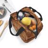VACSAX Lunch Bag for Men and Women, Oak Tree Stump Print, Insulated, Reusable view 4