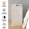 Rcynview White Nightstand with 3 Drawers, 50 x 30 x 63 cm view 4