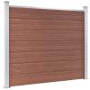 ZEYUAN Fence Panel Set, Privacy Fence, WPC, 353 x 146 cm, Brown view 3