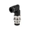 SBTRKT Pneumatic Bulkhead Fitting, Push-In Air Hose Connector, 8 mm view 3