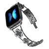 Musk-MSKR Diamond Metal Band with Clover Design for Apple Watch view 3