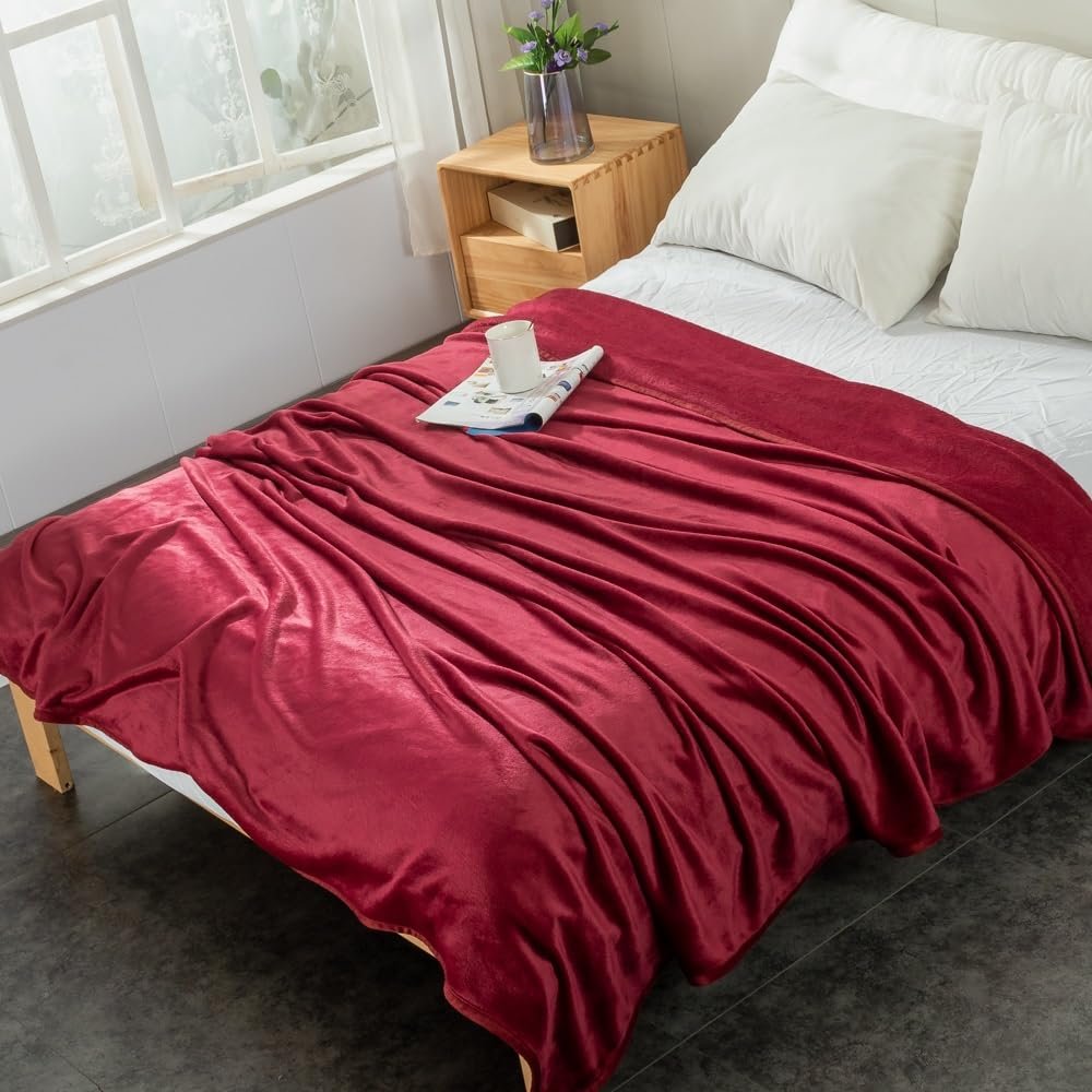 Plush Sofa Throw Blanket, Lightweight, 180 x 200 cm, Style 23#