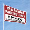 Dorm Room Poster, Reserved Parking Flag, College Room Flag, Room Decor (Size: 120 x 180 cm) view 1