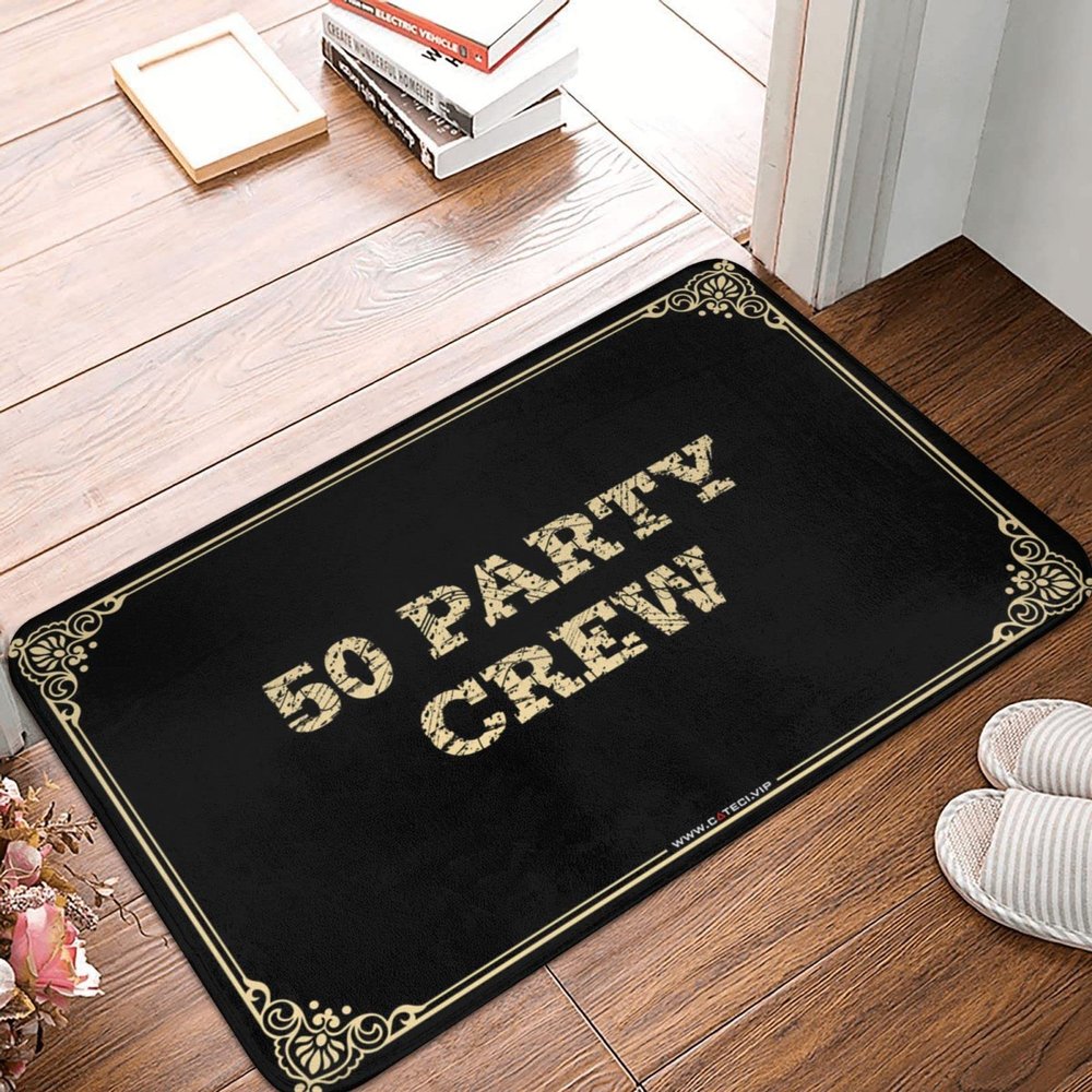 Autumn Party Crew Funny Doormat, 50 x 80 cm