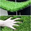 HUHJYUGE Artificial Grass Carpet, 1 x 14 m, Green, Cut-to-Length view 4