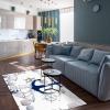 TEMLAN Navy Blue Sea Anchor Ocean-Themed Area Rug, 60 x 120 cm view 3