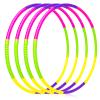4-Pack Colorful Hula Hoops for Kids and Adults view 1