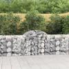 ZEYUAN Gabions with High Arch, 18 pcs., 200 x 50 x 80/100 cm, Galvanized Iron Gabion Fence, Garden Stone Basket, Decorative Fence view 1