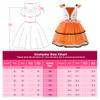 ReliBeauty Fox Costume for Girls, Animal Dress with Tail and Headband, Size 130 view 3