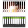 Wallario Set of 12 Slim Binders with Fresh Pils Spine Labels view 1