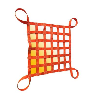 Safety Lifting Net, Flat Nylon Net, Orange, 1.5 x 1.5 m