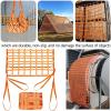 Safety Lifting Net, Flat Nylon Net, Orange, 1.5 x 1.5 m view 4