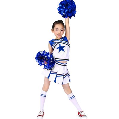 LOLANTA Girls' Cheerleader Costume, Blue, Ages 11–12, 160