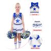 LOLANTA Girls' Cheerleader Costume, Blue, Ages 11–12, 160 view 4