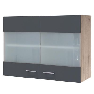 Flex-Well Morena Wall Cabinet, 100 cm, Matte Basalt Gray