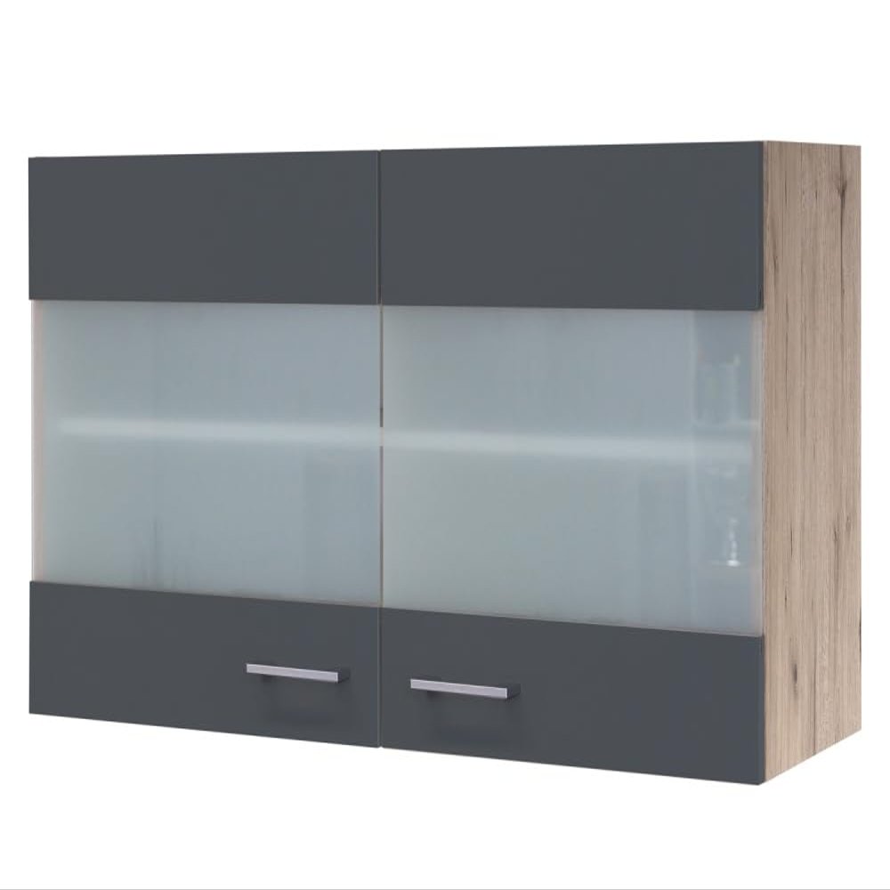 Flex-Well Morena Wall Cabinet, 100 cm, Matte Basalt Gray