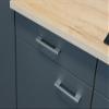 Flex-Well Morena Wall Cabinet, 100 cm, Matte Basalt Gray view 2