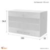Flex-Well Morena Wall Cabinet, 100 cm, Matte Basalt Gray view 3