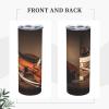 DEHIWI Music Art Violin Tumbler, 590 ml, Stainless Steel view 4