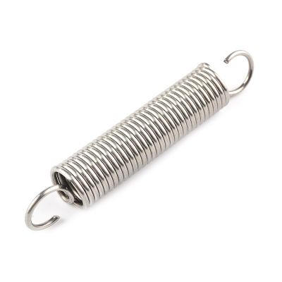 5-Pack 304 Stainless Steel Extension Springs, 0.8/1/1.2 mm Wire, 6/12 mm Outer Diameter, Double-Hook, 1.2 x 12 x 30 mm