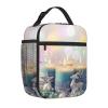 Merry Christmas Candle Insulated Lunch Bag view 2