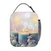 Merry Christmas Candle Insulated Lunch Bag view 3