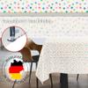 ANRO Mimi Washable Tablecloth with Hem, 200 x 140 cm, Garden Tablecloth view 3