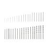 SBTRKT 10-Piece 0.3–4.0 mm HSS Twist Drill Bit Set for Dremel Rotary Tools, Cylindrical Shank, Mini Drill Set (1.1 mm) view 1